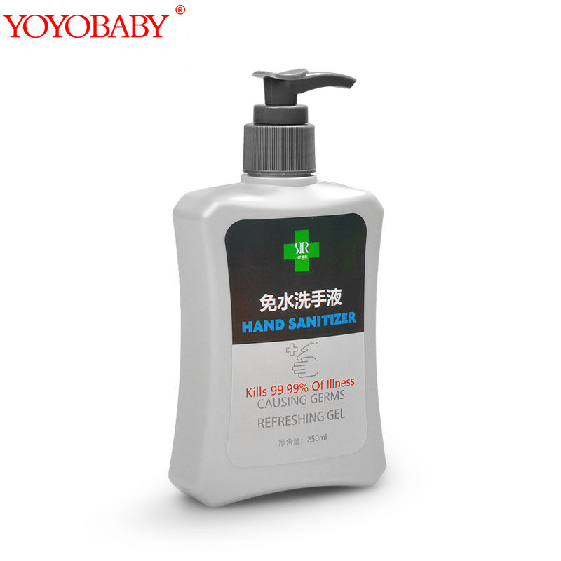 250ml Factory Manufacturers Private Label OEM Custom Logo Portable Waterless Antibacterial Instant Alcohol Gel Hand Sanitizer